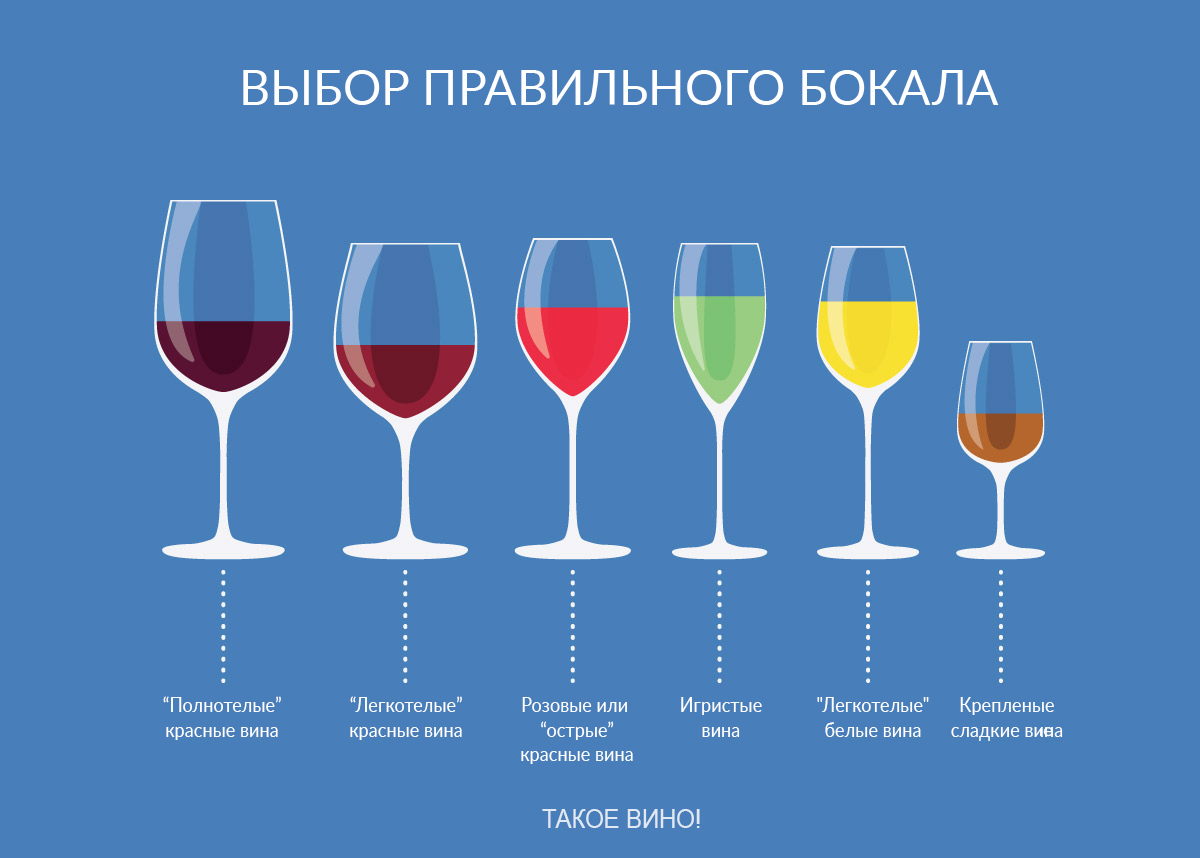 Правильные бокалы для вина